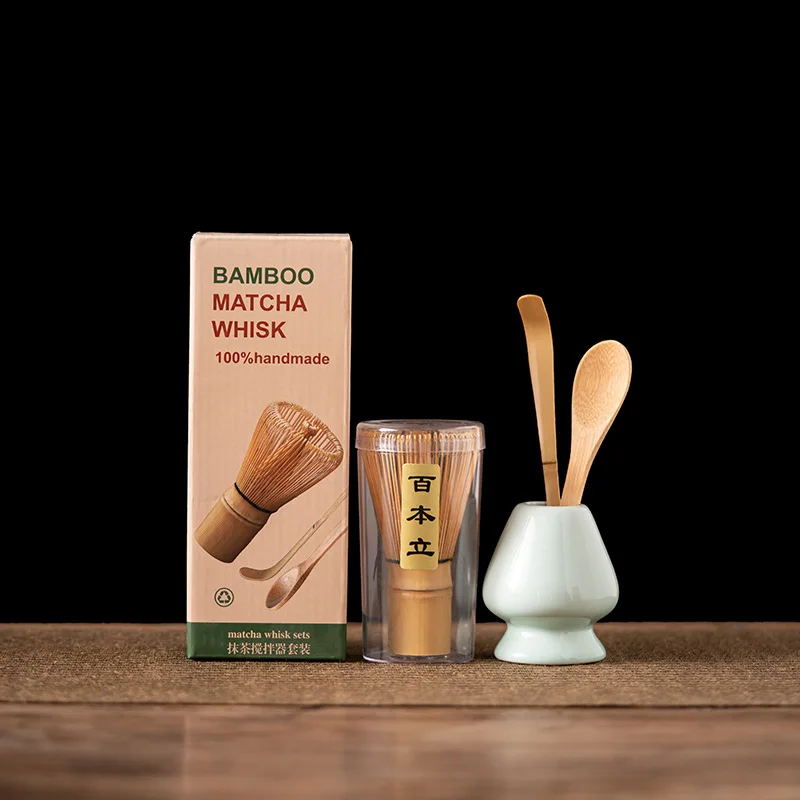 Japanese Handmade  Tea Powder Bamboo Whisk Semi-Handmade Chasen Natural Bamboo Matcha Whisk for Making and Stirring Matcha