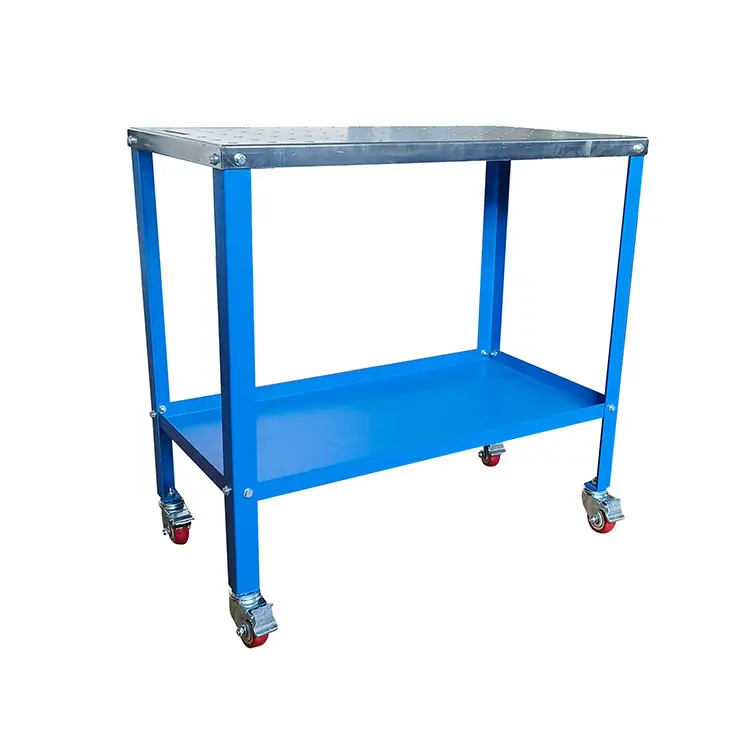 Heavy Duty table w/castors Iron-Man Welding Table withstorage tray for workshop