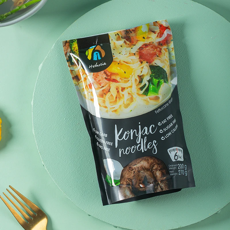 Hot Sale Customized Package No Additives Spaghetti Instant Pure Konjac Noodles