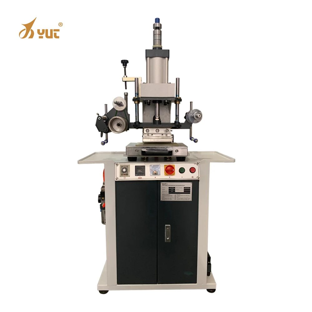 Pneumatic Leather Embossing Heat Pressing Machine Digital Hot Foil Stamping Machine For Wood PVC Paper Custom Logo Stamp