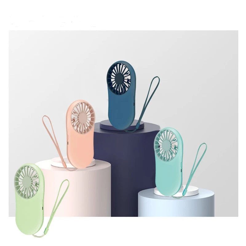New Pocket Fan USB Charging Mini Handheld Fan Outdoor Lanyard Portable Small Fan for outdoor or indoor