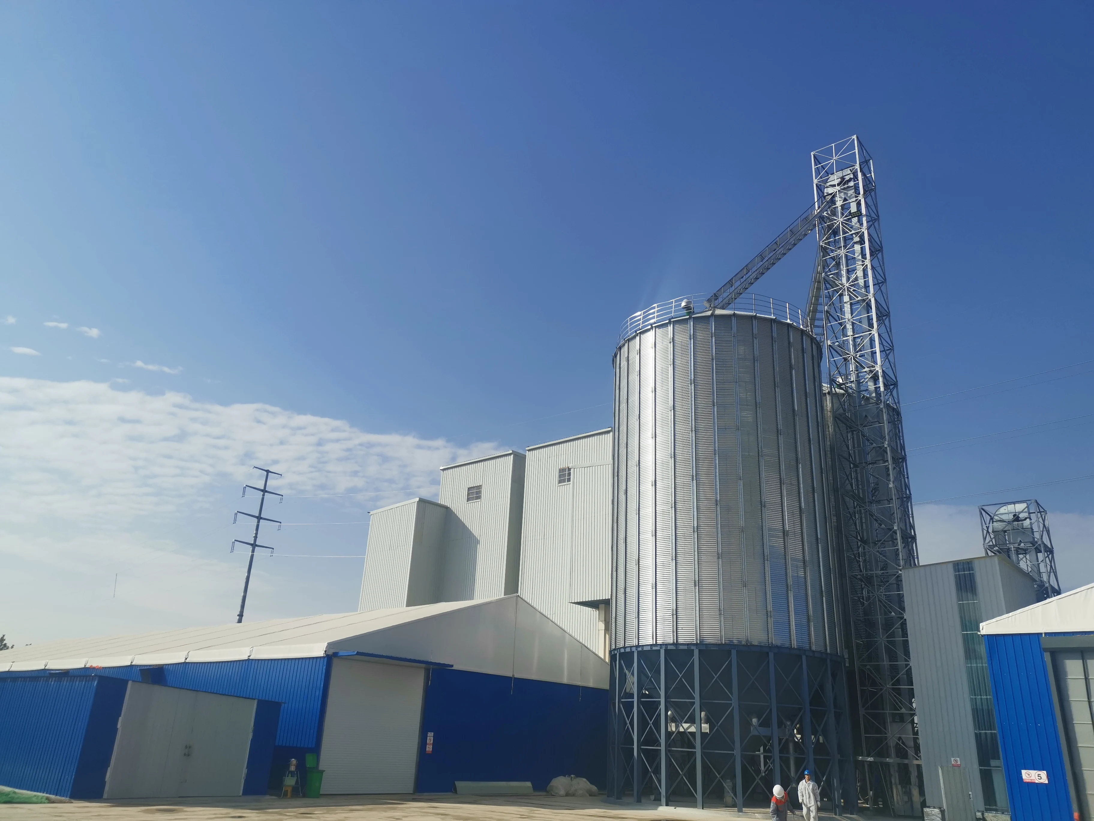  Хранилище корма для домашнего скота силос зерен пшеницы кукурузы 100 тонн домашней