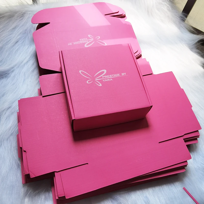 Custom Logo Printed Rigid Kraft Paper Packaging Mailing Shipping Cardboard Colored Corrugated Box For Clothing