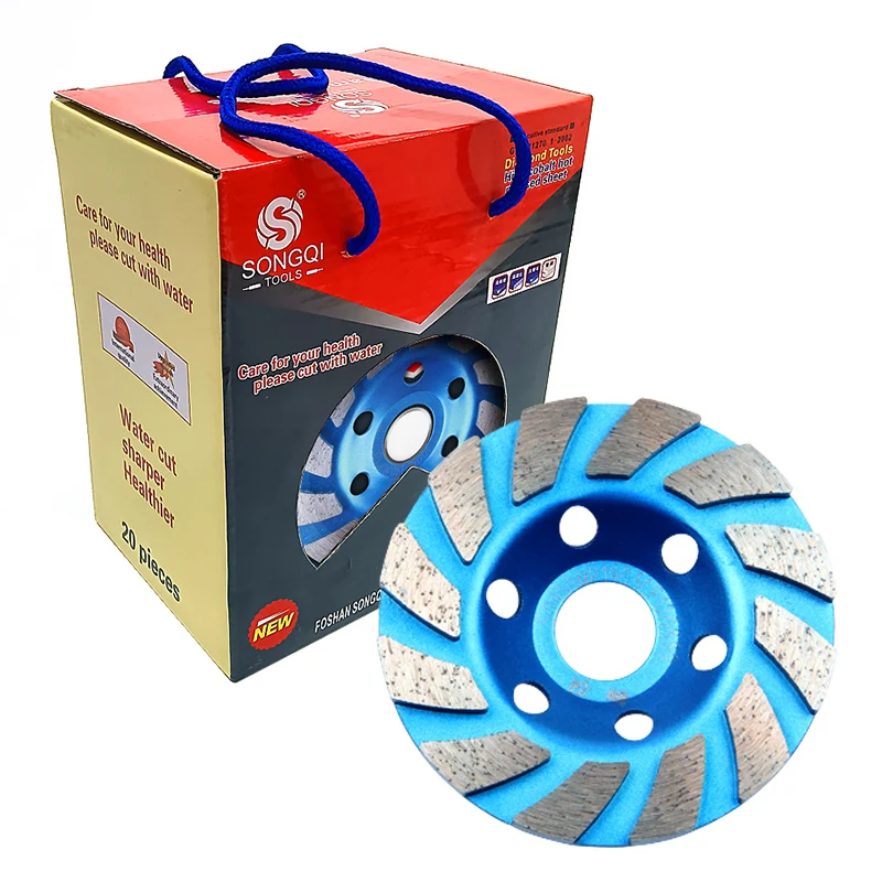 SONGQI Diamond Saw Blade Turbo Cup Diamond grinding wheel for abrasive concrete granite stone brick wall