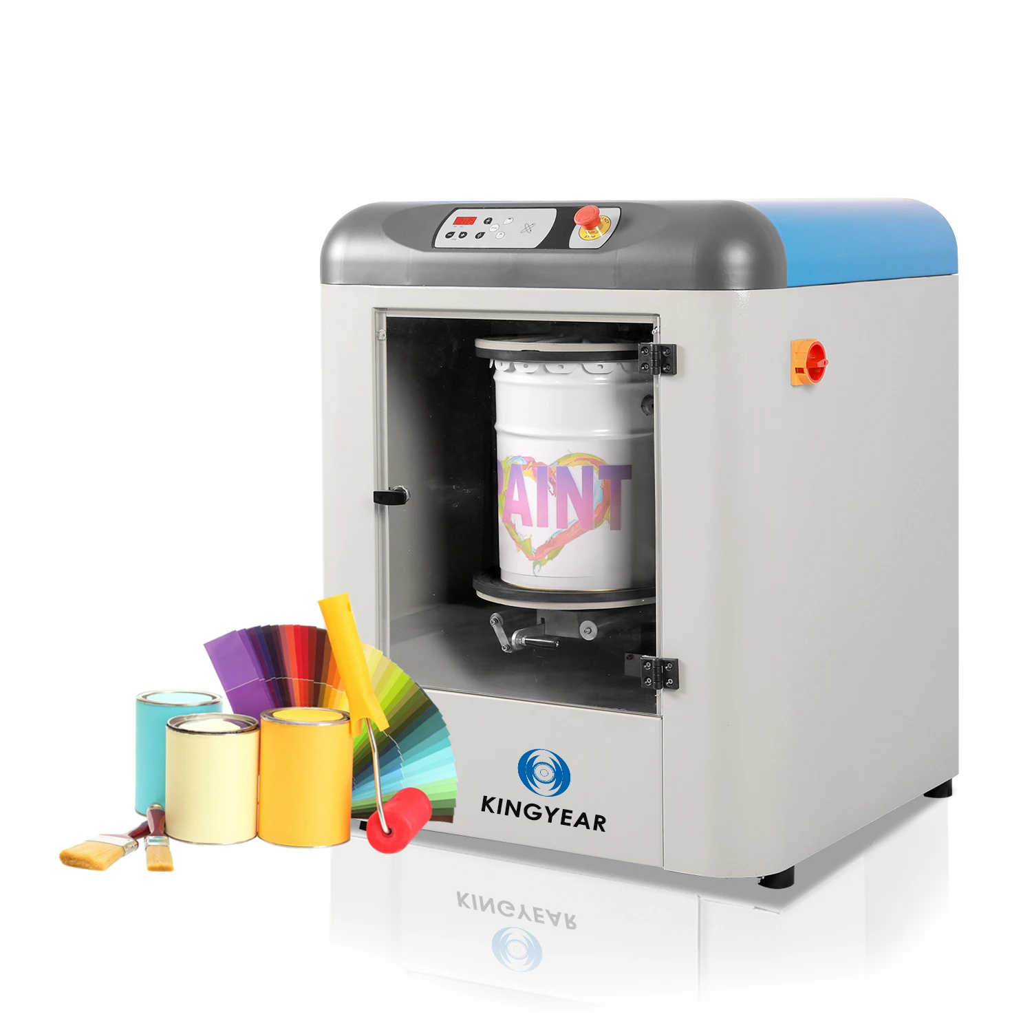 Automatic clamping gyroscopic rotary mix machine gyroscopic paint mixer paint mixing equipment liquid machine paint mixer JY-30A