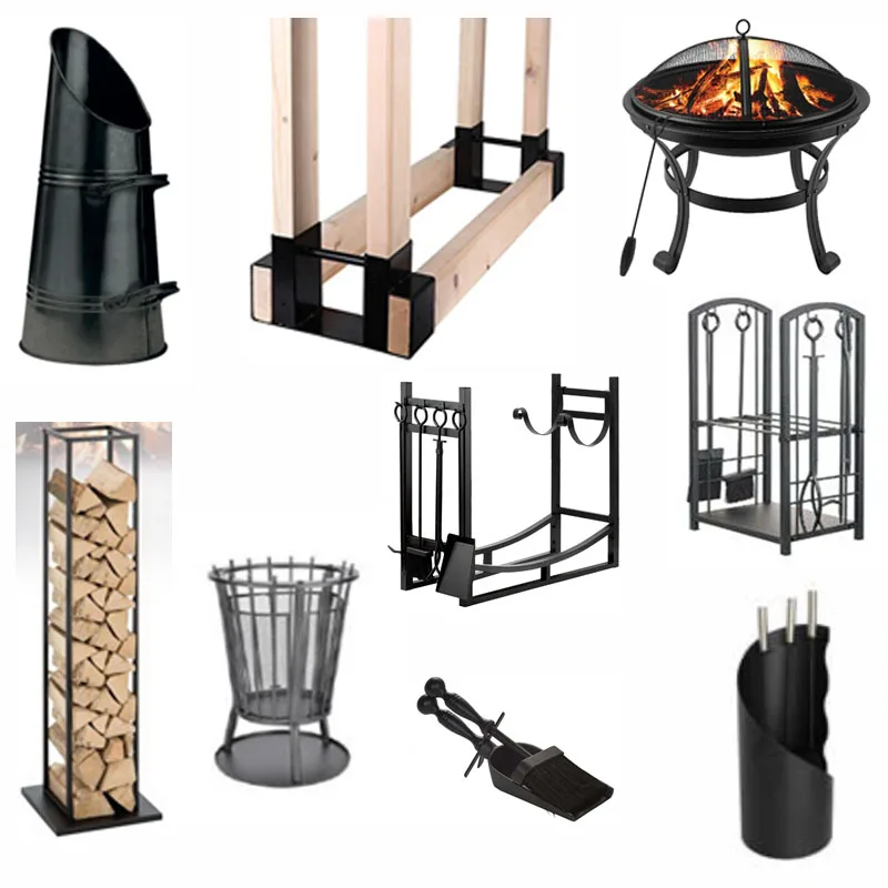 Patio Heaters Fire Pit with Square Table, Wood Burning