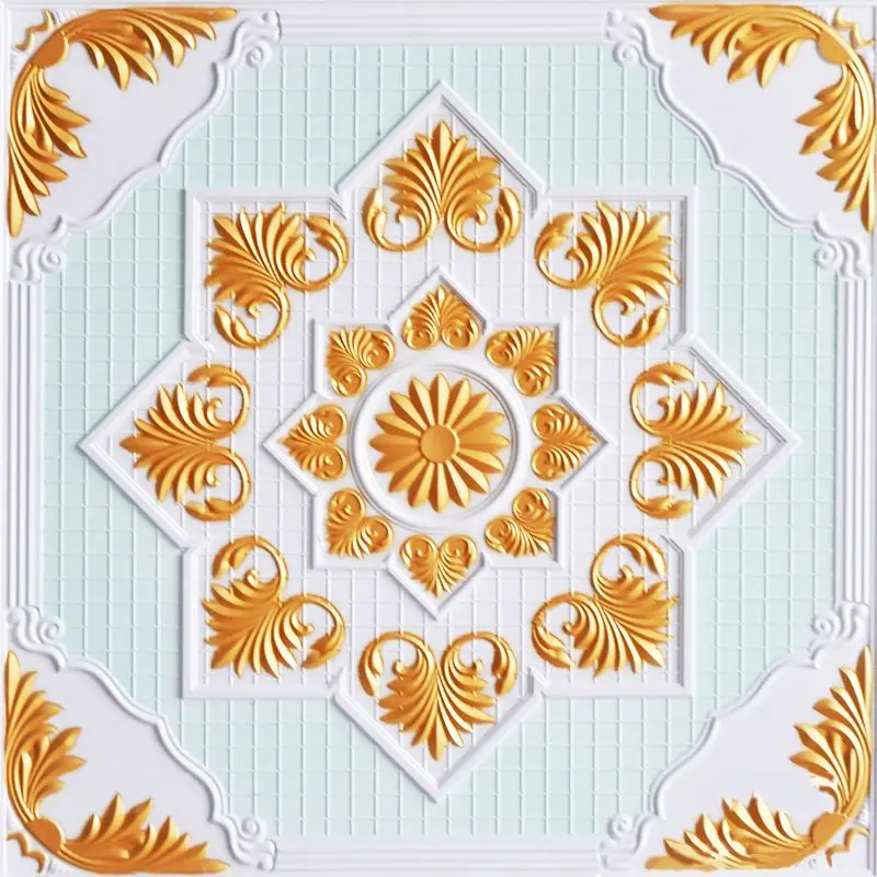 Laminated PVC Gypsum Aluminum Acoustical Home Decorated Ceiling Tiles