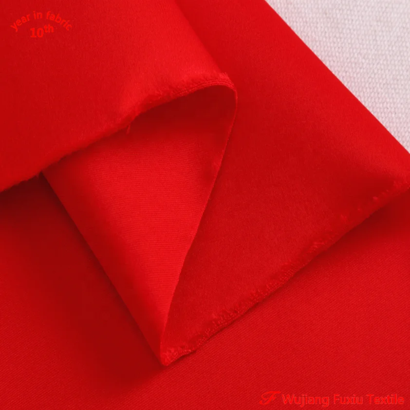 150--180gsm heavy evening dress 100% polyester bridal glitter wedding decoration satin fabric