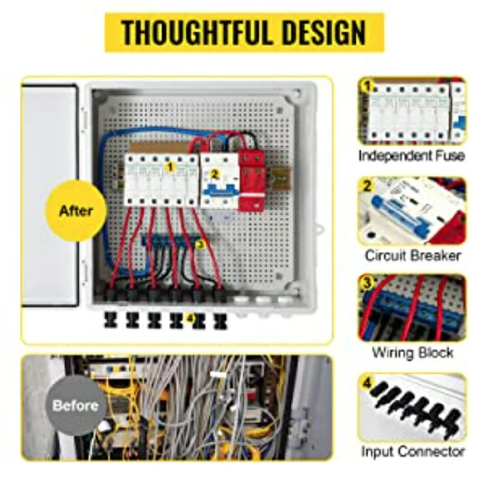 [Free Sample]Waterproof Smc Pc Abs Material 2 Year Warranty Dc Combiner Box For Protecting Solar System  Dc Combiner Box