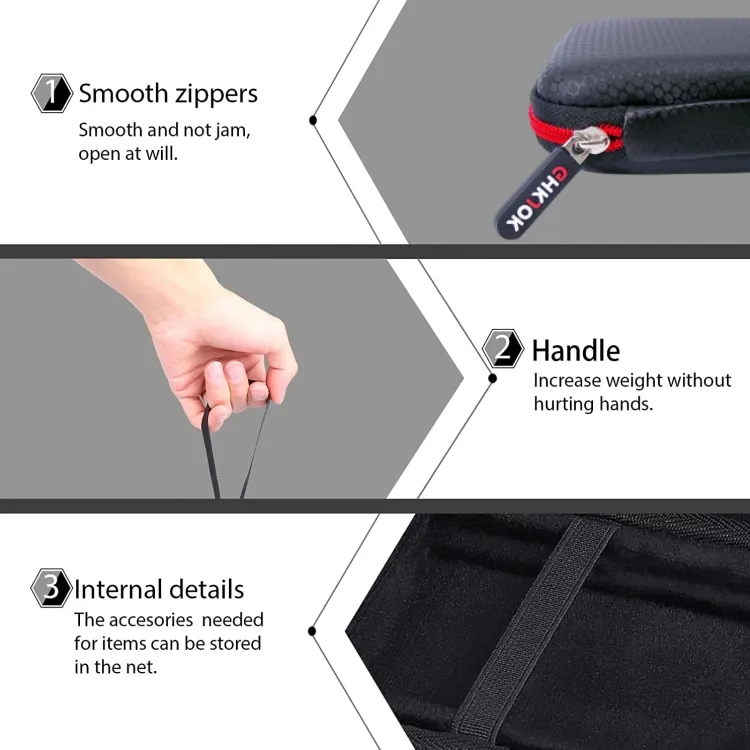 Custom data cable portable accessory storage box EVA hard disk case bag Protection Hard Carrying Travel for SSD Cables bag