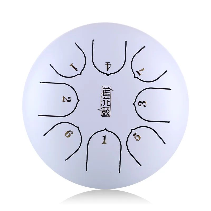 6 Inch 8-tone Steel Tongue Hollow Drum Percussion Instrument Forgetting Worry Drum