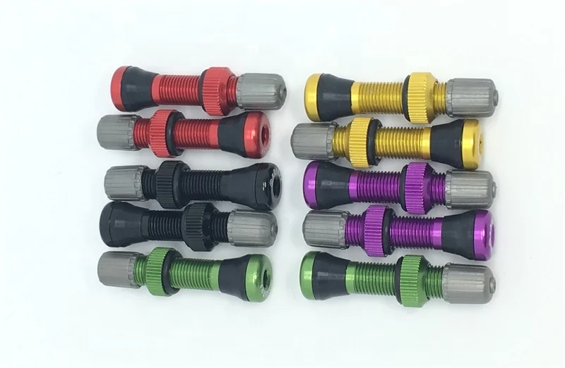 Bicycle Schrader Valve for Road MTB Bicycle Tubeless Tires Brass Core Alloy Stem Tubeless