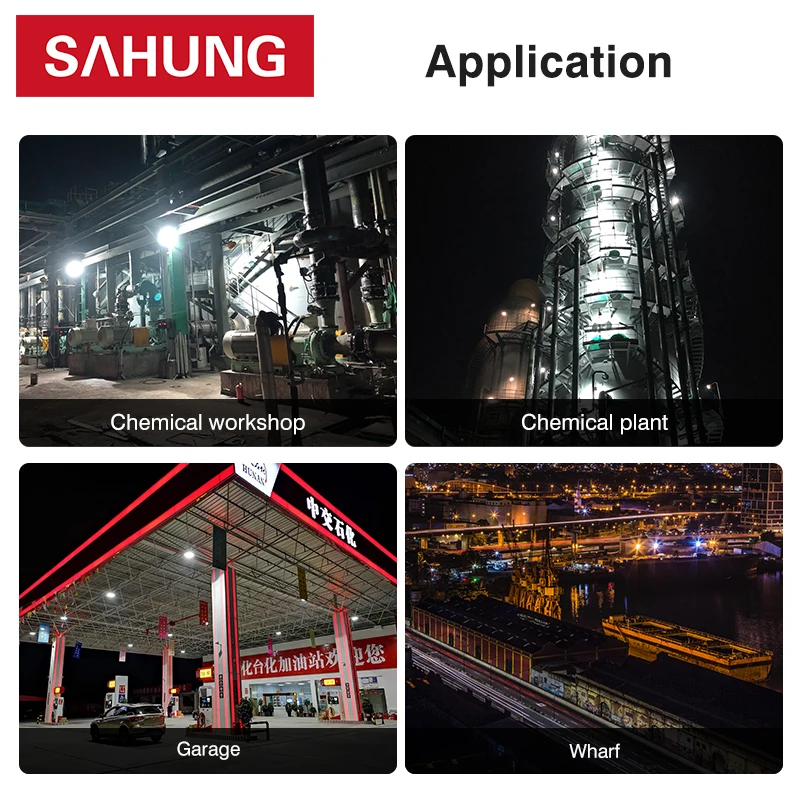 ATEX Led Explosion Proof Lighting IP66 Anti-explosion Professional Lighting 100W 200W Emergency Explosion-proof Lights