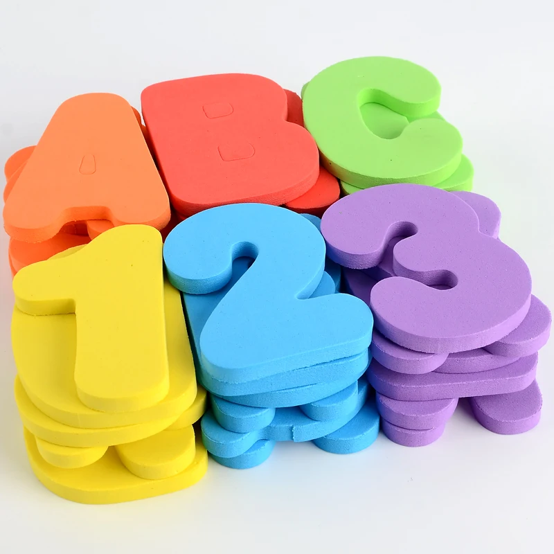 Красивая наклейка для ванной EVA с буквами, детские игрушки для ванной