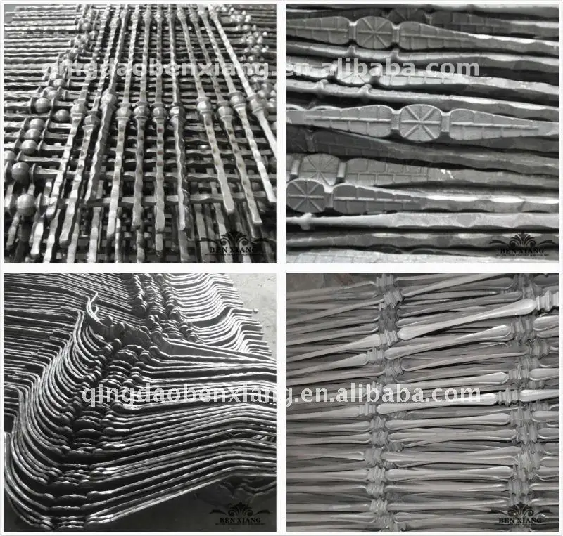 Modern Wrought Iron Handrail Stair Railing Satin Versatile Farmhouse Balcony Deck Wall Made Steel Stainless Steel Aluminium PVC