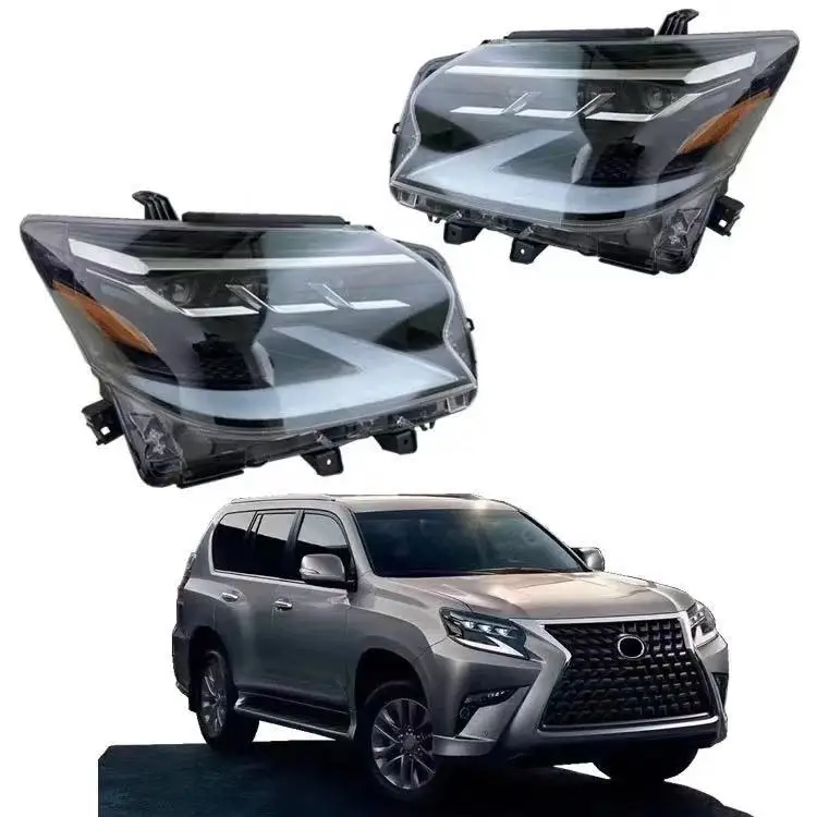 High quality factory price LED head lamp for 2020 GX facelift new design GX460 headlights GX400 2010-2019 upgrade to 2020 model