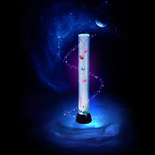 Christmas Novelty Sensory Mood Led USB Color Changing 31 Inch Bubble Tube Lamp Bubble Fish Lamp