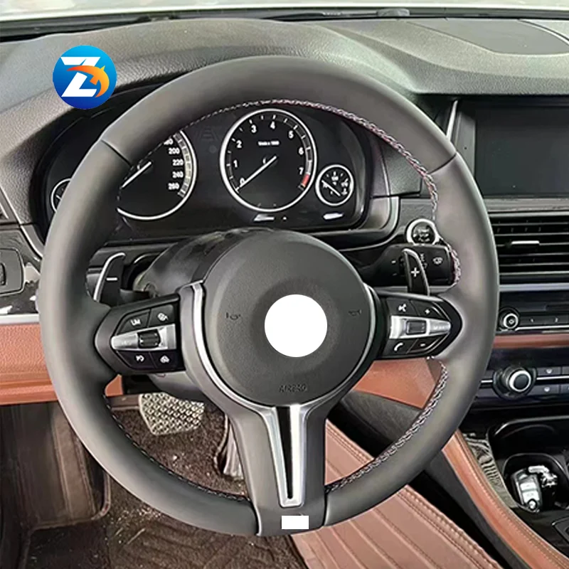 Черный автомобильный кожаный руль для BMW 1 3 5 7 серии X5 F15 E70 X6 F16 E71 X1