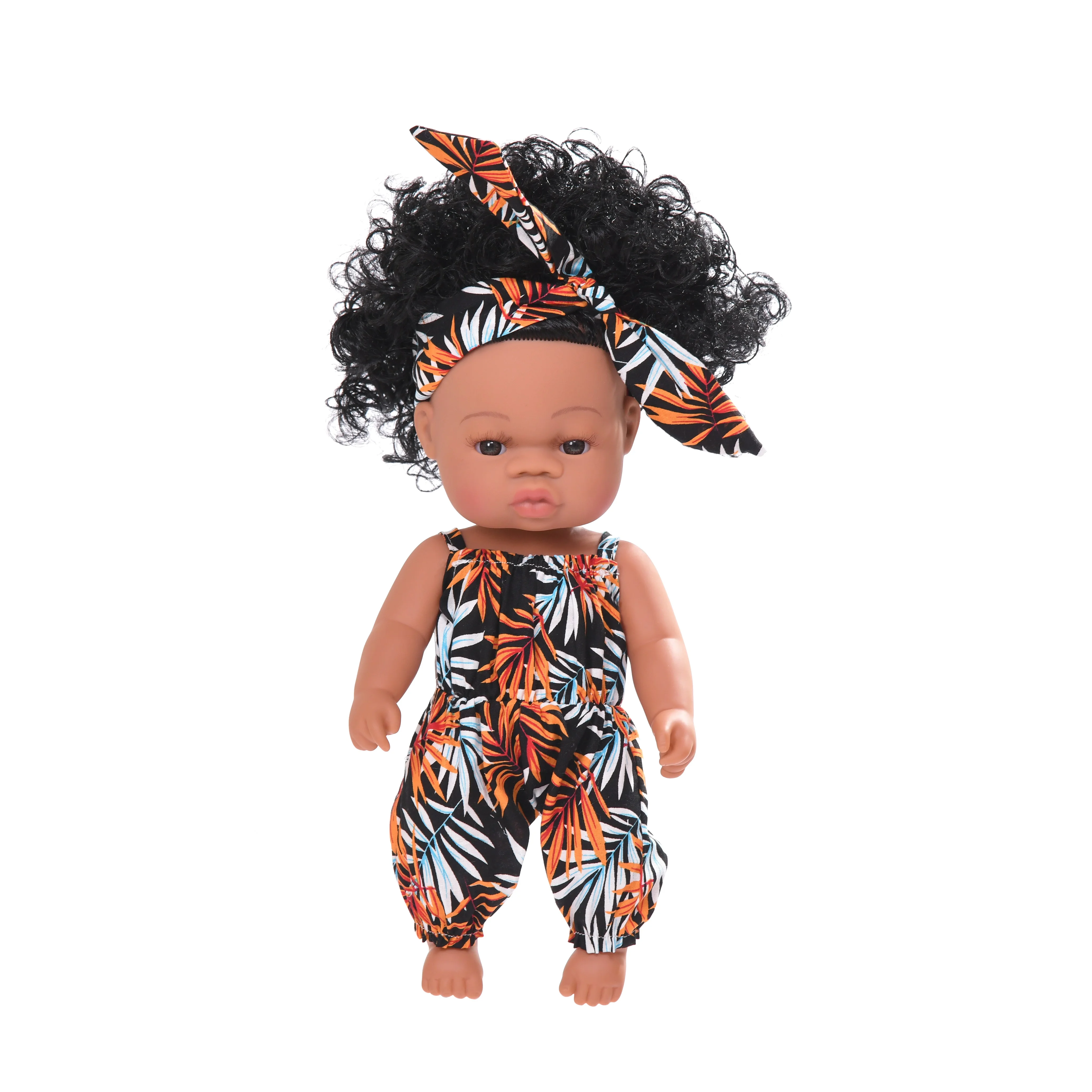Black skin Lifelike Reborn Baby Vinyl African baby doll toy black silicone doll