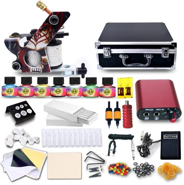 Прямая продажа с завода Полный Набор машинок Ротационные тату-машинки наборы профессиональные аксессуары для