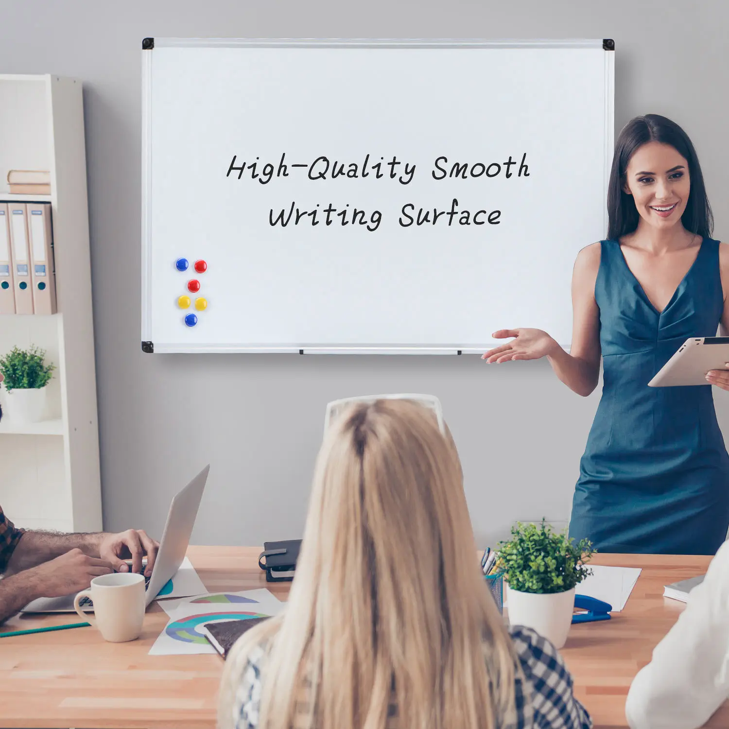 Factory Wholesale Office Standard Office Standard Magnetic White Board for Classroom