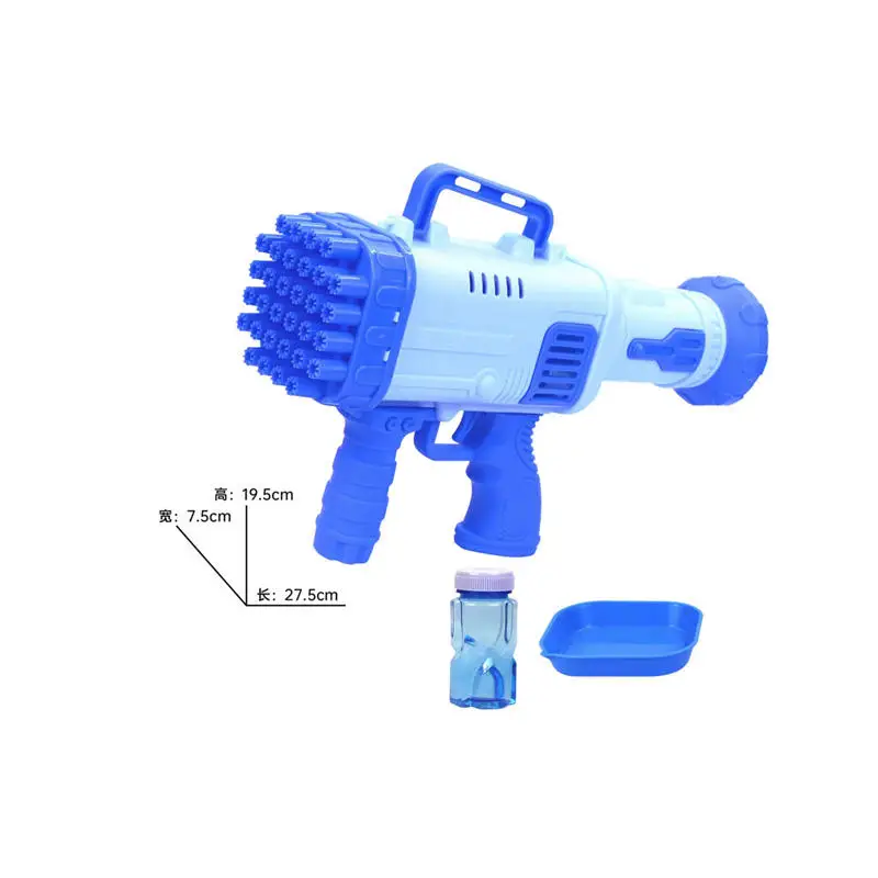 Unisex Automatic Bubble Blower Rocket Toy Gun Battery Operated Plastic Toy Adults Children CPC Certified Bubble Toys Drop