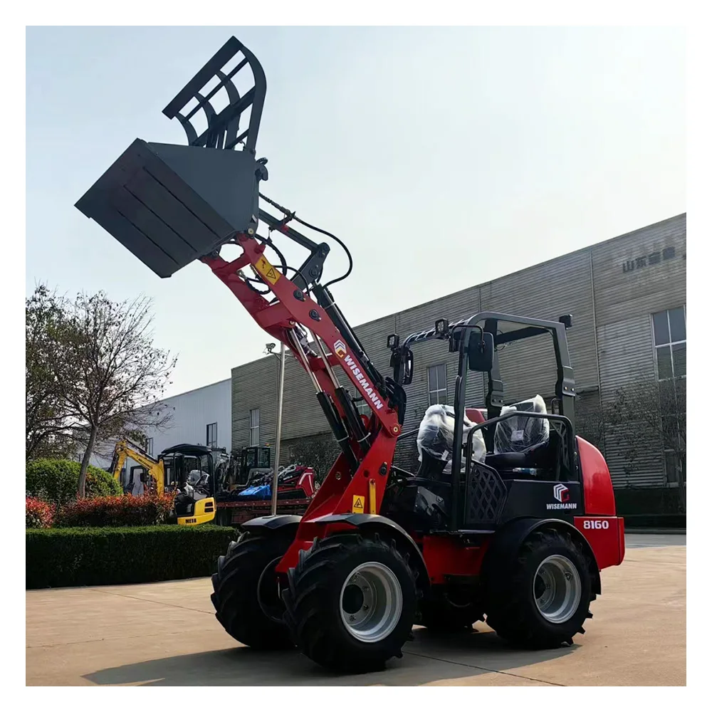 2 Ton Loader Construction Works Application Agriculture Loaders Four Wheels Drive New Mini Loader