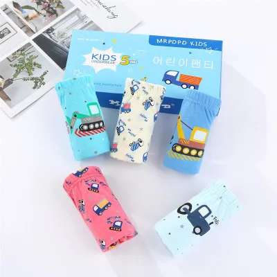 New Arrival Korean Briefs For Men Printed Cute Kids Boy Underwear For Stock lot
