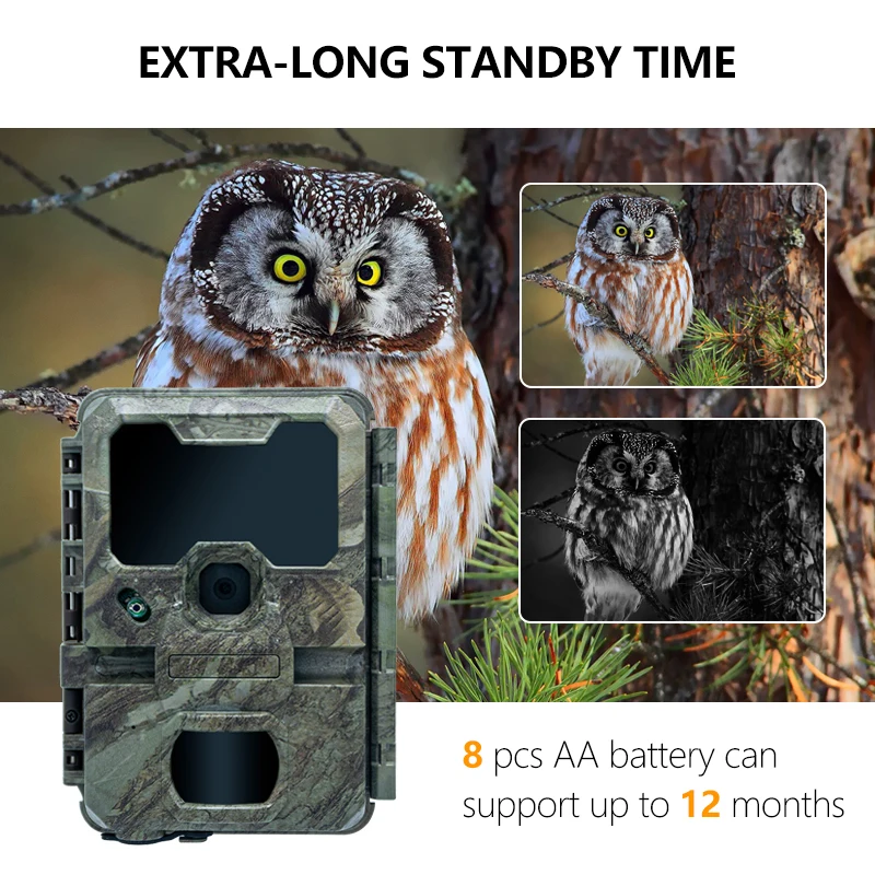 Factory-sale 32MP 4K 30fps Trail Camera 940nm No-glow PIR Motion Trigger Wildlife Abservation Cameras