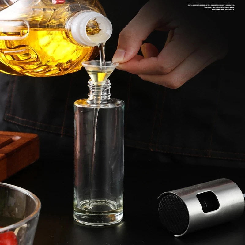  Kitchen Olive Oil Spray Bottle Vinegar Bottles Water Pump Gravy Boats Grill BBQ Sprayer Cooking Tools