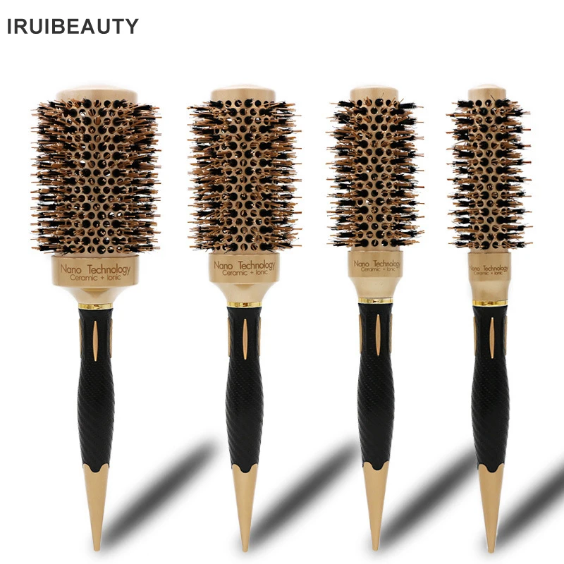 Custom Nano Technology Salon Round Hair Brush For Hair Professional