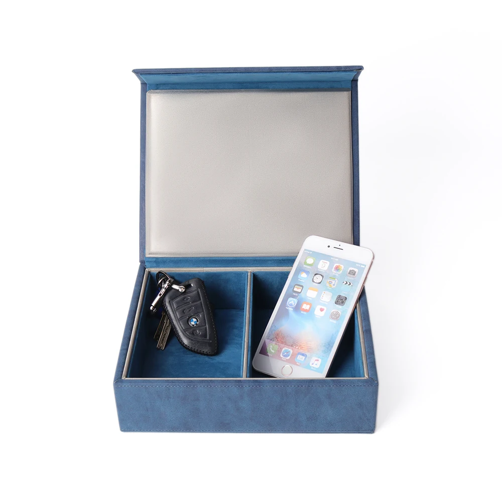 RFID Signal Blocking Fob Protector, Anti Theft Keyless Car Security Box for Cellphone, Cards, Car Keys