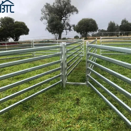 High Quality Hot Dip Galvanized Corral Livestock Panels for Horse Cow Cattle Sheep Goat & Hog Panels With Gates