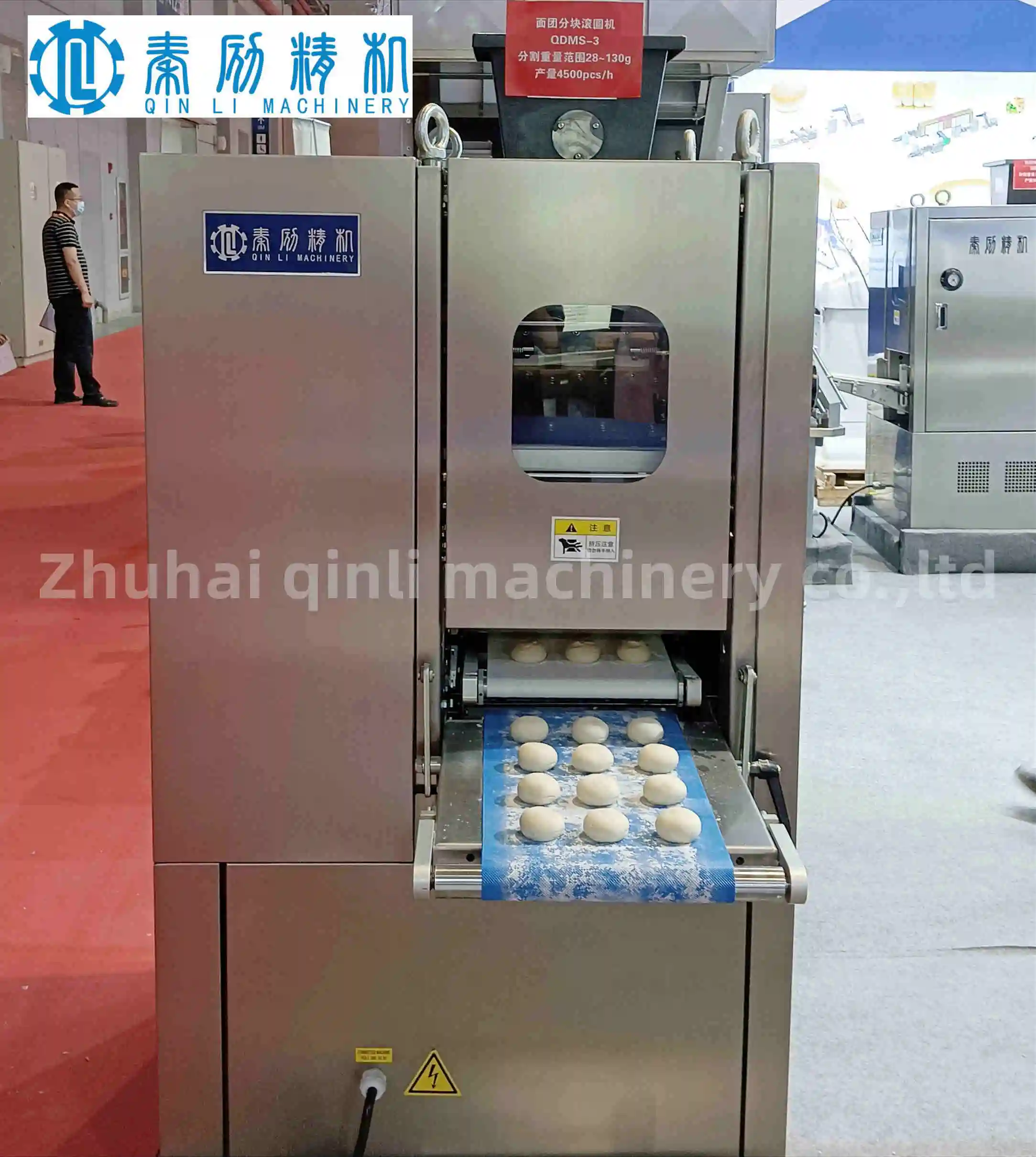 3 drops dough divider Bakery Equipment bread ball cutter machine automatic dough divider rounder