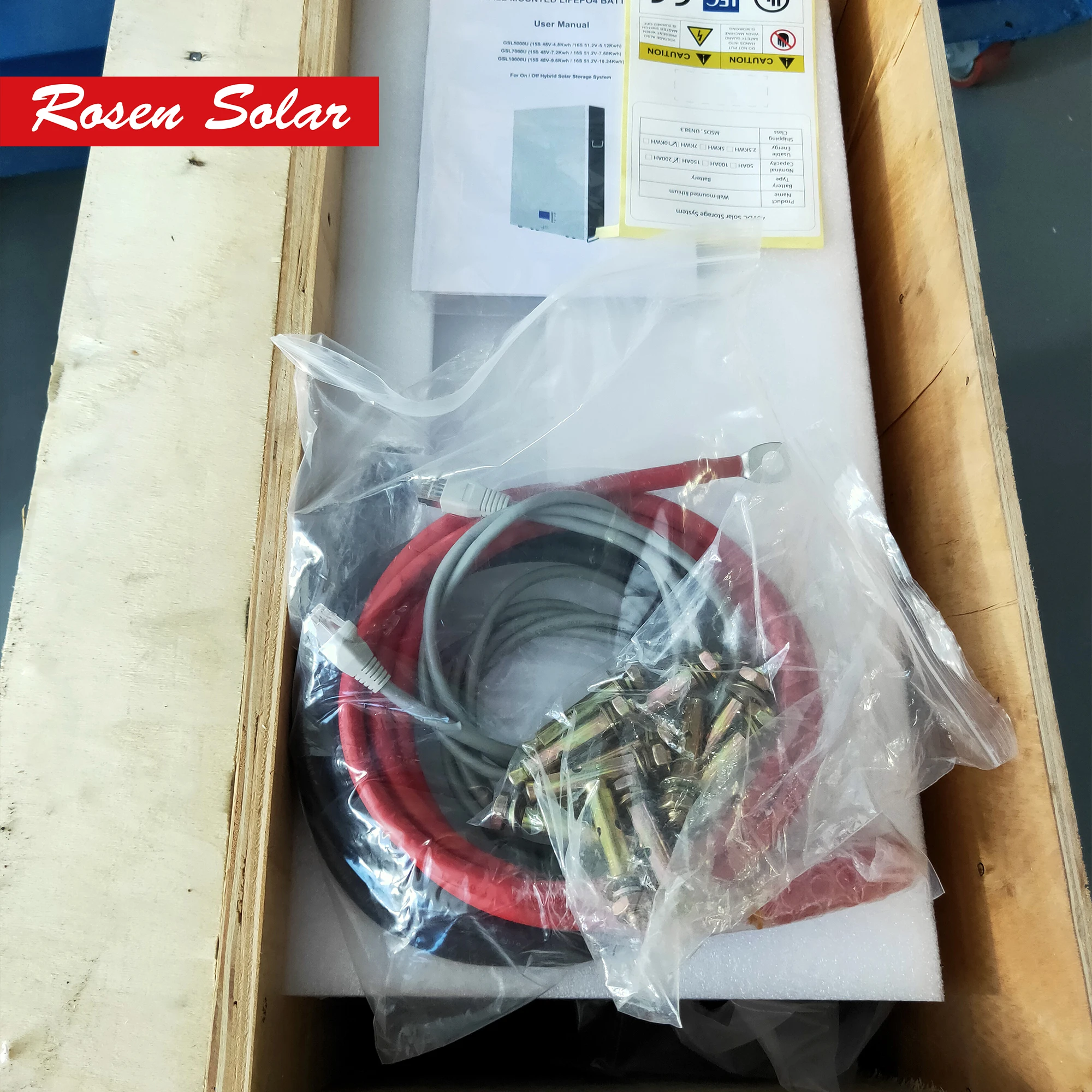  Литиевая батарея Rosen LifePO4 48 В 100 Ач 150 200 ач стенка питания с BMS для гибридной солнечной