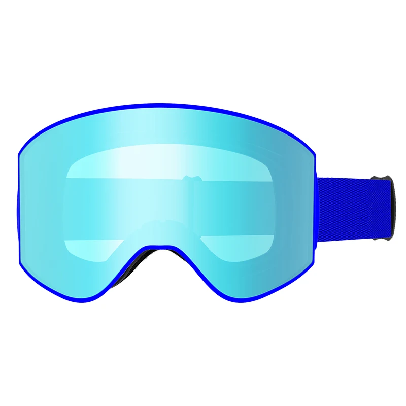 Magnetic ski goggles cylinder high definition large field of view anti-fog, snow and UV ski equipment