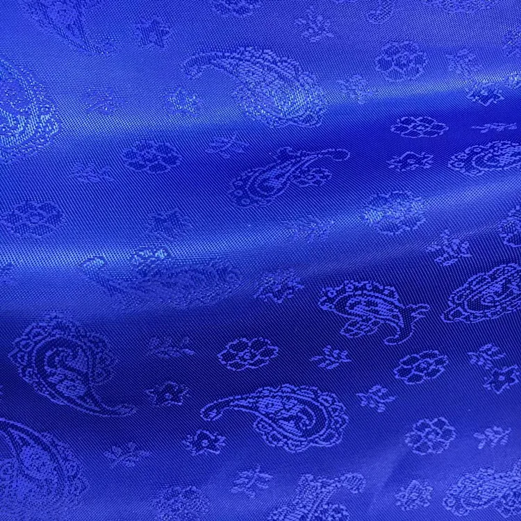 Hot Selling Classic Pattern Small Paisley Viscose Polyester Jacquard Lining Suit Blazer Jacket Fabric Wholesale