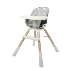 Convertible 3 in 1 feeding chair baby moving Rocking Chair Toddler baby high chair plastic wood