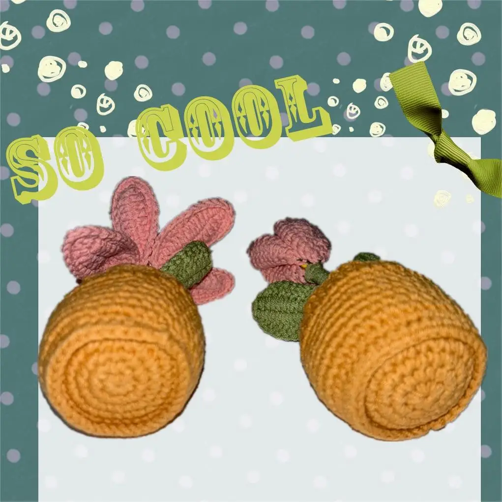 Simulated Wool Hand-knitted  Tulip  Flower Plush Toys Bouquet Home Decor Accessories Ornament Artificial Flowers