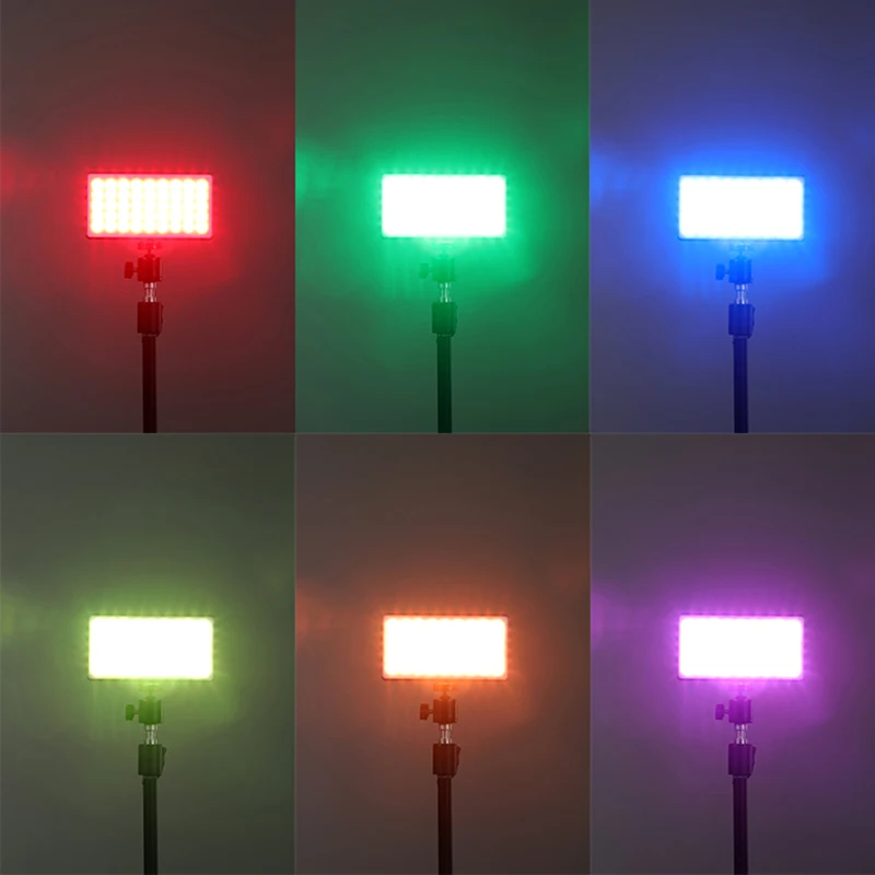 TC-158RGB.W NiceFoto 10W RGB LED Video Light Built-in Rechargeable Battery Camera Video Fill Light