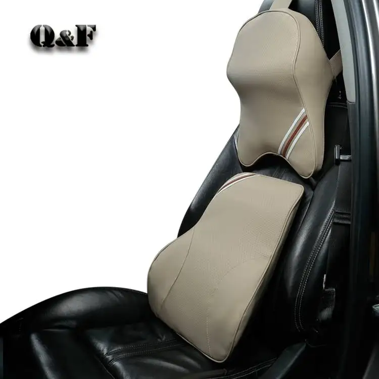 Luxury Comfort Adjustable Memory Foam Neck Rest Waist Car Head Lumbar Pillow Support Headrest Back Lumbodorsal