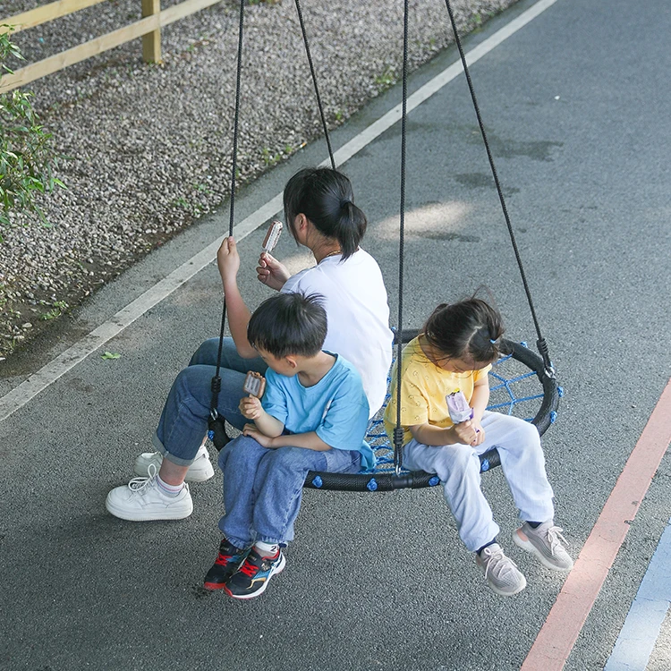 Zoshine Large Backyard Nest Swing Round Bird Nest Swing with High Destiny Hanging Kit