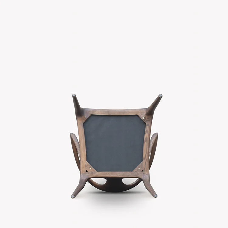 Cot-10 chair Japanese designer Nordic armchair dining chair high end solid wood leather book chair