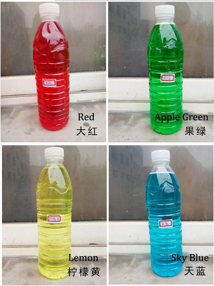 Флуоресцентный зеленый желтый синий красный пигмент охлаждающей жидкости флуоресцентная краска для раствора от замораживания