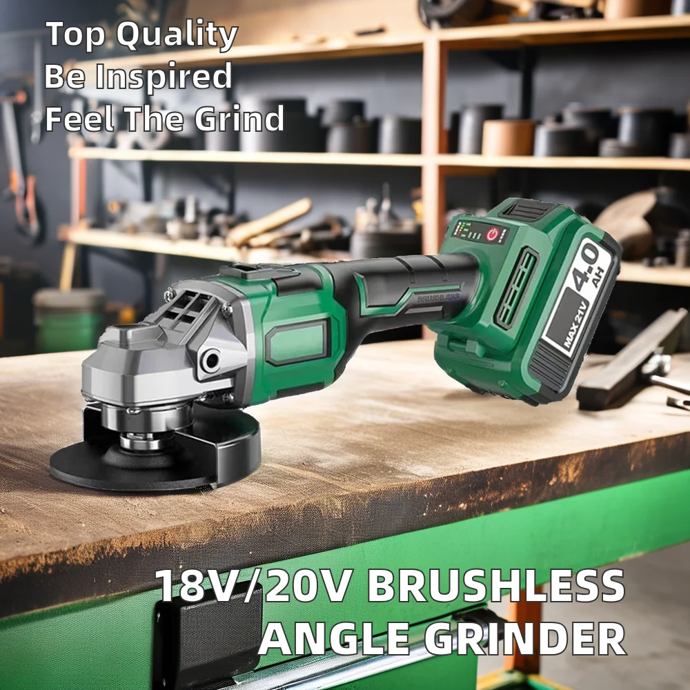 DCA Mini 100mm Cordless 21V Angle Grinder Industrial Grade Handheld Polishing Machine with Slide Switch 21V Battery Widely Used