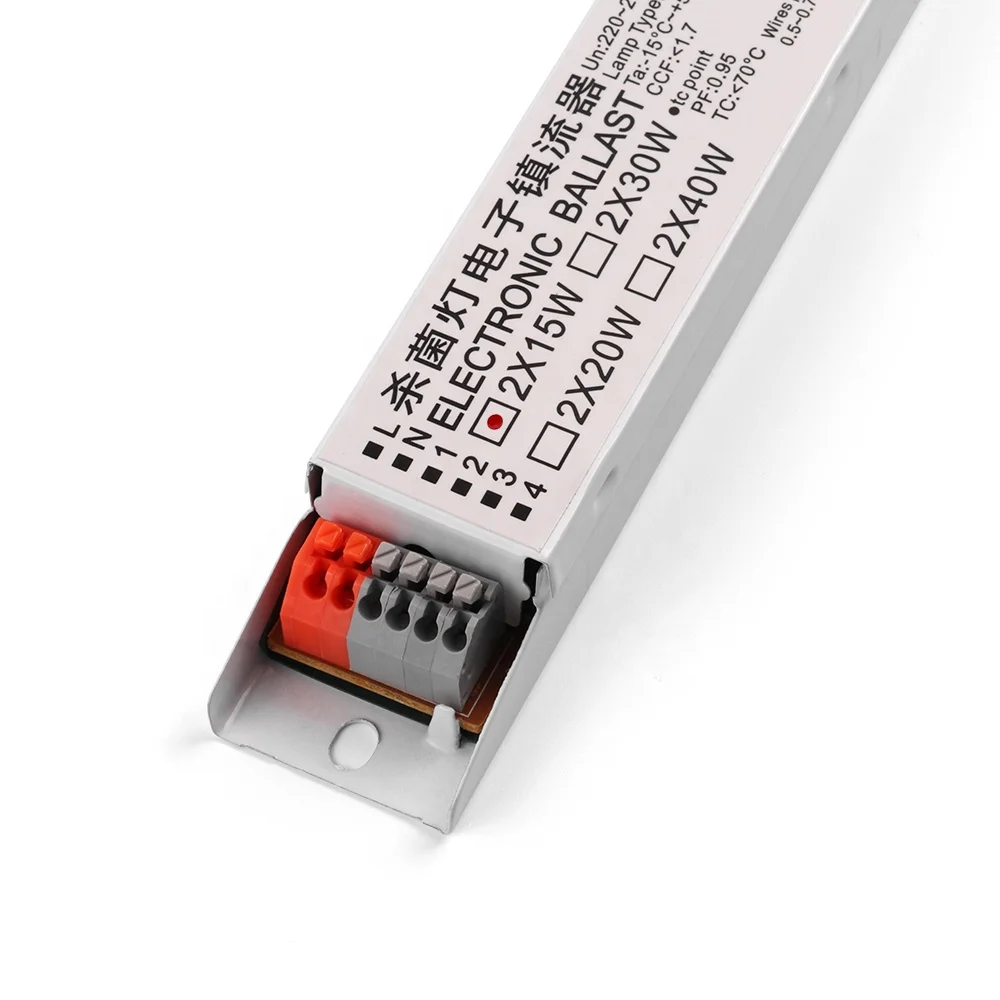  220-240V AC 2x15W 2x18W 2x20W 2x30W 2x36W 2x40W 2x55W 2x58W Напряжение T8 uv флуоресцентная лампа lifht спрятанный электронный