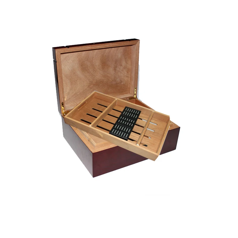 Wholesale Classic Solid Wood Cigar Humidor For Cigars