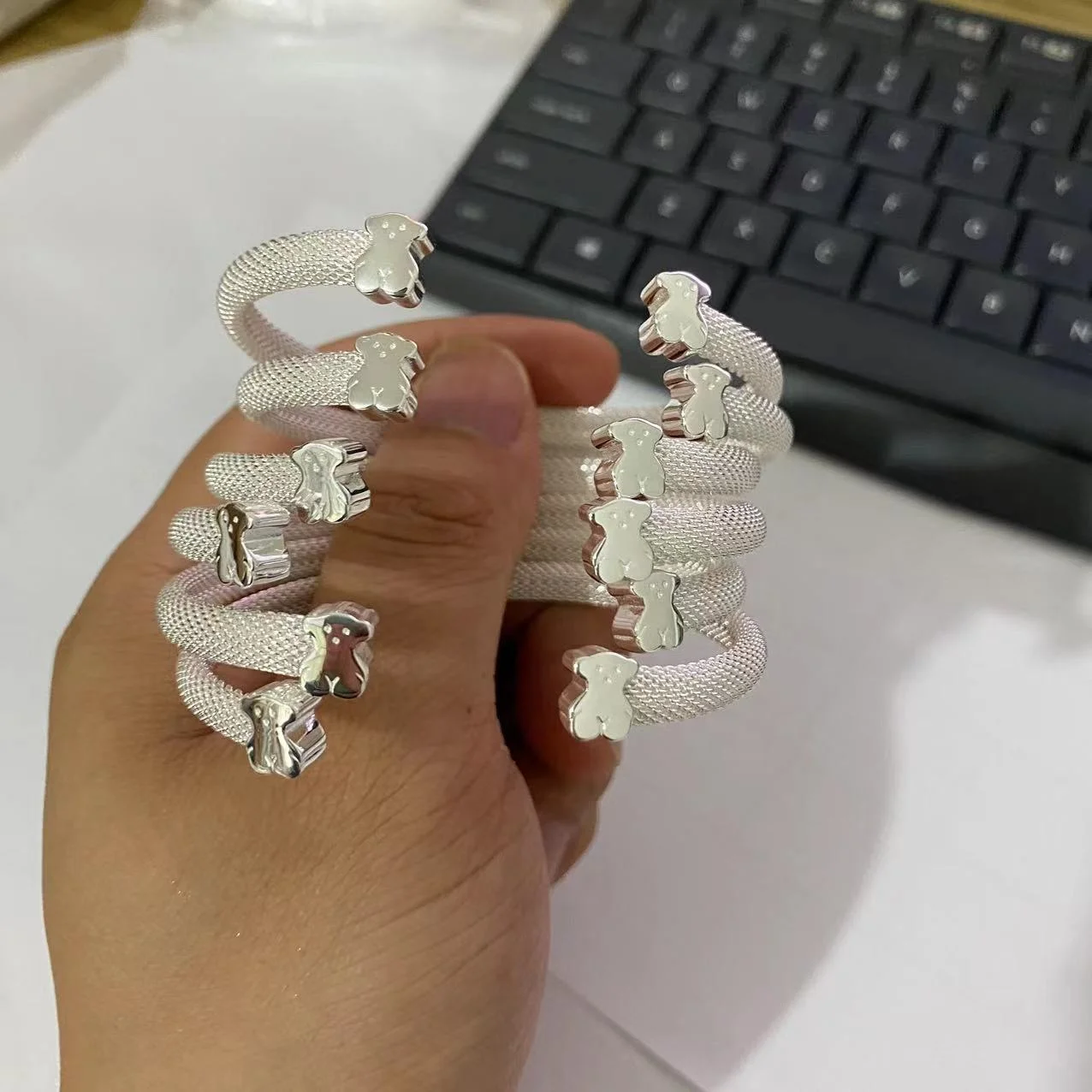 Fine jewelry hotsell spain bear 925 sterling silver touses bangle touses jewelry 925 joyeria touses