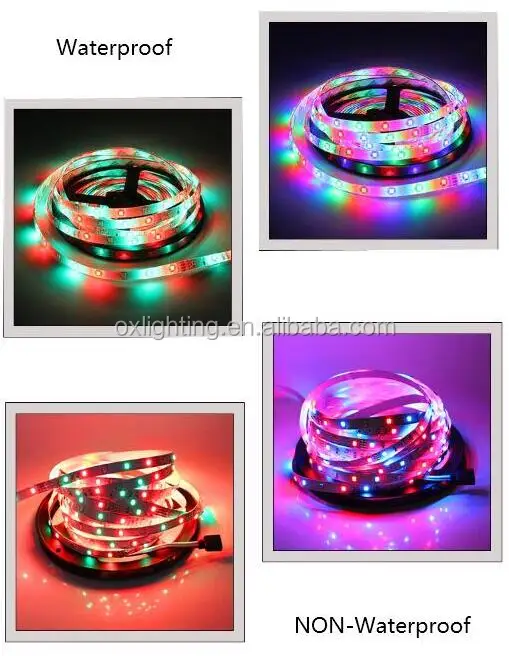 RGB Led Strip Roll DC12V 3528 IP65 5M 10m Magic Flexible Dimmable Multicolor RGB LED Strip Lights Tira Cinta Luces Luz