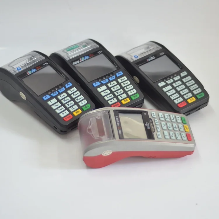 Портативный Pos-терминал NFC POS беспроводной мобильный терминал GPRS/3G EFT V71